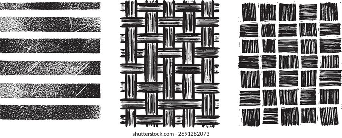 Diseño gráfico de fondo de textura punteada monocromática Abstractas con líneas