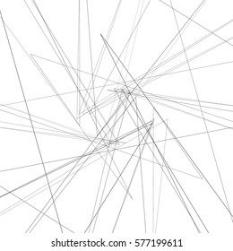 Abstract monochrome element with thin intersecting lines