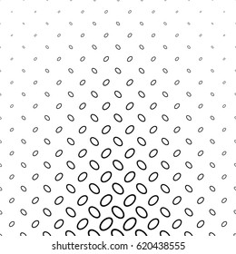 Abstract monochrome ellipse pattern design - vector illustration