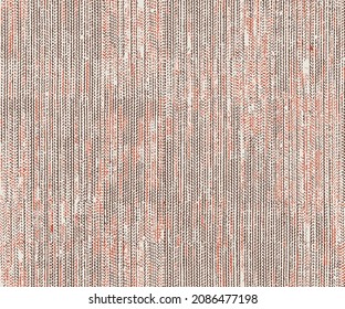 Abstract Monochrome Folk Dashed Stoke Washed Effect Textured red and brown Background. Seamless Pattern.