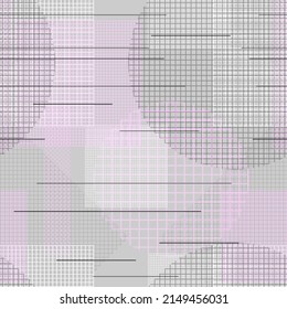 Abstract monochrome geometric background. Seamless vector pattern.