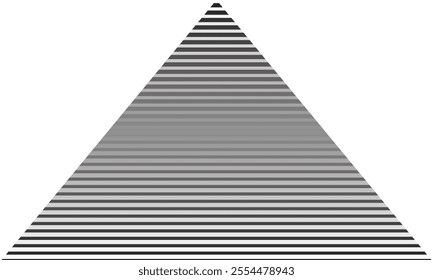 abstract monochrome geometric black white gradient irregular horizontal triangle line pattern can be used background.