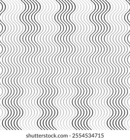 abstract monochrome geometric diagonal gradient irregular smooth wave line pattern can be used background.