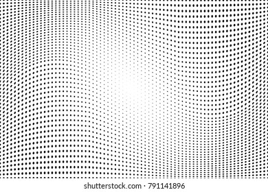 Abstract monochrome geometric halftone dots pattern. Design template vector illustration with dots. Modern background for web sites, sticker labels,postcards,banners, corporate identity, cover design
