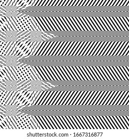 Abstract monochrome geometric mesh-grid pattern, texture. Interlocked, intersecting, interlace lines, stripes