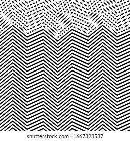 Abstrakte monochrome geometrische Maschengitter-Muster, Textur. Zwischenverriegelungen, Schnittlinien, Schnittlinien, Streifen