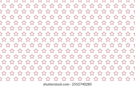 abstrato monocromático contorno geométrico padrão de estrela vermelha pode ser usado fundo.