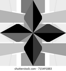 Abstract monochrome geometric pattern. Design template vector illustration.Modern  background for web sites, sticker labels, postcards, banners, corporate identity, cover design, business cards.