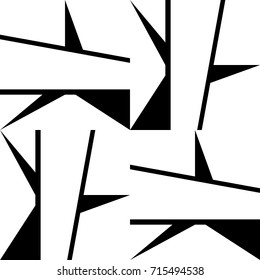 Abstract monochrome geometric pattern. Design template vector illustration.Modern  background for web sites, sticker labels, postcards, banners, corporate identity, cover design, business cards.