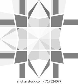 Abstract monochrome geometric pattern. Design template vector illustration.Modern  background for web sites, sticker labels, postcards, banners, corporate identity, cover design, business cards.