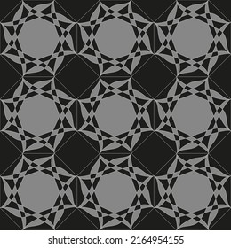 abstract monochrome geometric pattern with octagons