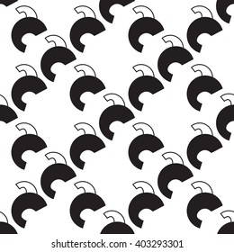 Abstract monochrome geometric pattern, seamless vector background. Simple black and white repeating texture. Modern graphic. 