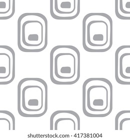 Abstract monochrome geometric pattern, seamless vector background. Simple grey and white repeating texture. Modern contrast graphic with retro elements. 