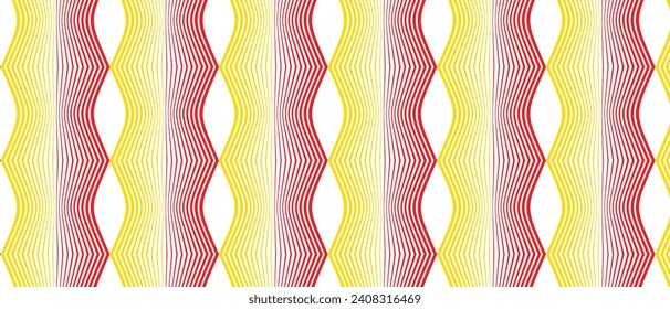 abstract monochrome geometric red yellow seamless pattern.