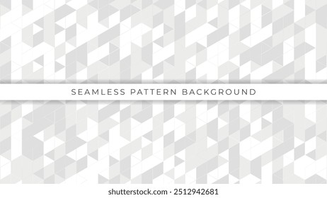 abstract monochrome geometric seamless pattern background vector design