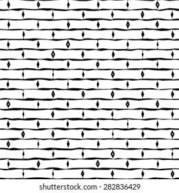 Abstract monochrome geometric seamless pattern. Repeating background texture.