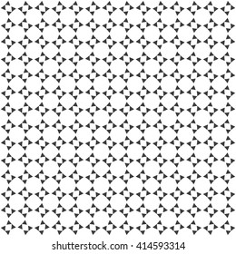 Abstract monochrome geometric seamless pattern. Vector background