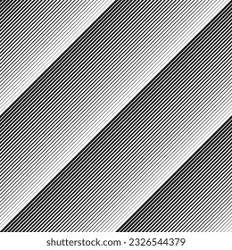 abstract monochrome geometric small to big diagonal line pattern.