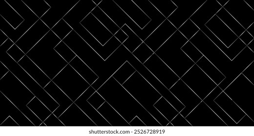 Abstractas, monocromo, Plantilla geométrica para página de Web, textura, mapa, cartel, tela, textil. Diseño gráfico repetitivo de líneas en blanco y negro.