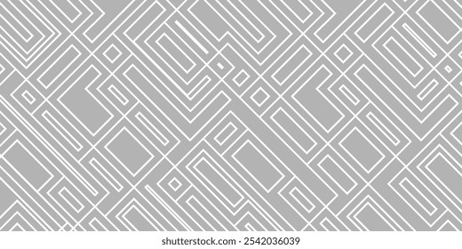 Abstractas, monocromo, Plantilla geométrica para página de Web, textura, mapa, cartel, tela, textil. Diseño gráfico repetitivo de líneas en blanco y negro.