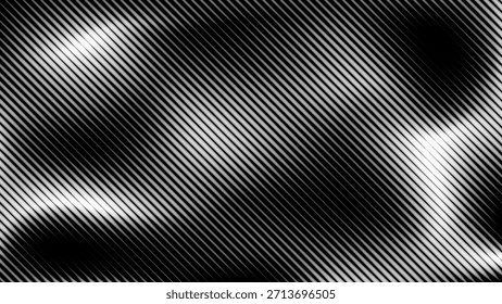 Padrão de faixas brilhantes monocromáticas abstratas.