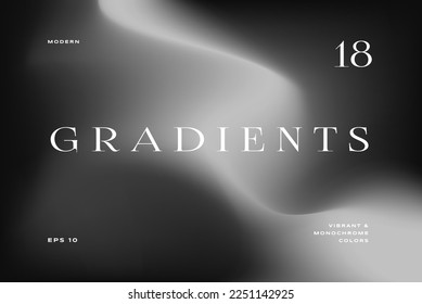 Resumen de fondo de gradiente monocromo. diseño moderno y minimalista. Aplicable a carteles, pancartas, folletos, presentaciones, portadas e informes. Ilustración vectorial.