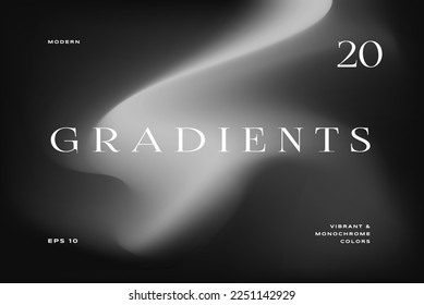 Abstract monochrome gradient background. minimal modern design. Applicable for placards, banners, flyers, presentations, covers and reports. Vector illustration.