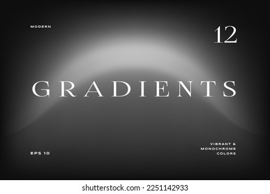 Abstract monochrome gradient background. minimal modern design. Applicable for placards, banners, flyers, presentations, covers and reports. Vector illustration.