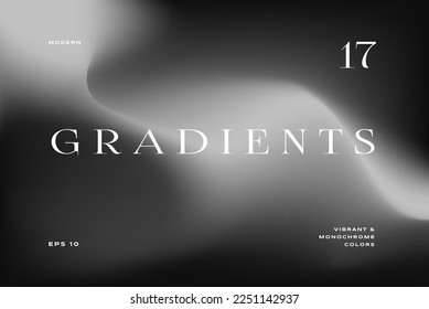 Abstract monochrome gradient background. minimal modern design. Applicable for placards, banners, flyers, presentations, covers and reports. Vector illustration.