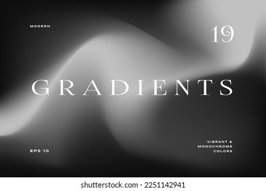 Abstract monochrome gradient background. minimal modern design. Applicable for placards, banners, flyers, presentations, covers and reports. Vector illustration.