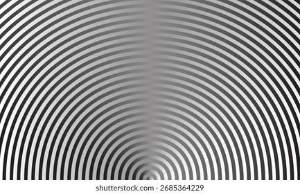 abstract monochrome gradient circular line pattern.