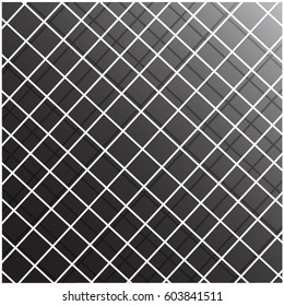 abstract Monochrome grid, mesh background, seamless pattern. Vector.