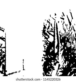Abstract Monochrome Grunge Background.