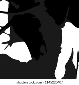 Abstract Monochrome Grunge Background.