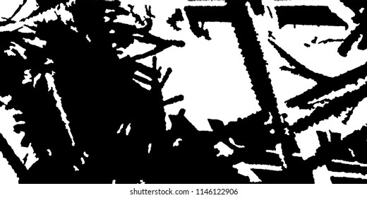 Abstract Monochrome Grunge Background.