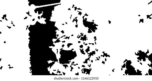 Abstract Monochrome Grunge Background.