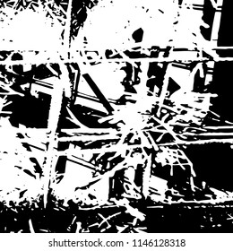 Abstract Monochrome Grunge Background.