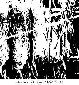 Abstract Monochrome Grunge Background.