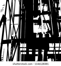 Abstract Monochrome Grunge Background.