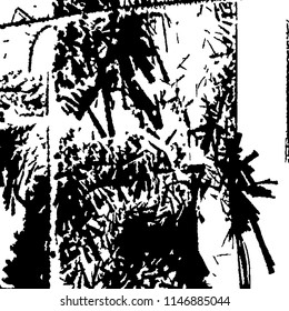Abstract Monochrome Grunge Background.