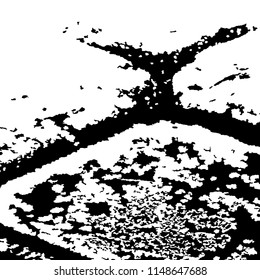 Abstract Monochrome Grunge Background.