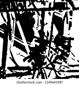 Abstract Monochrome Grunge Background.