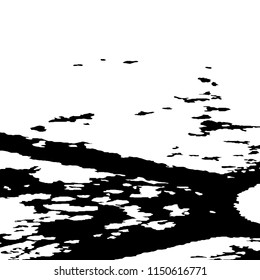 Abstract Monochrome Grunge Background.
