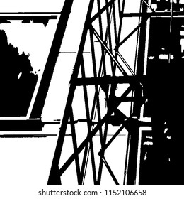 Abstract Monochrome Grunge Background.