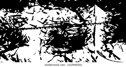 Abstract Monochrome Grunge Background.