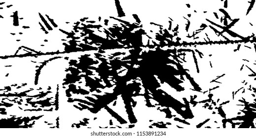 Abstract Monochrome Grunge Background.