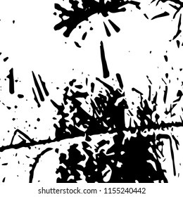 Abstract Monochrome Grunge Background.