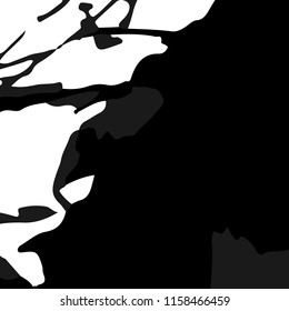 Abstract Monochrome Grunge Background.