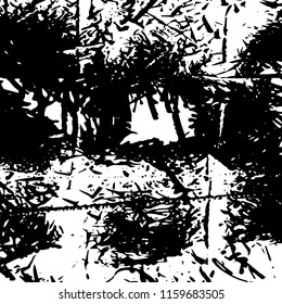 Abstract Monochrome Grunge Background.