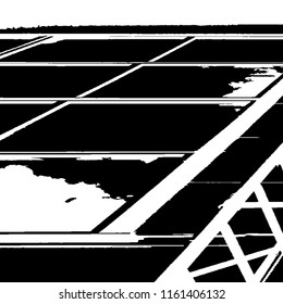 Abstract Monochrome Grunge Background.